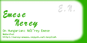 emese nerey business card